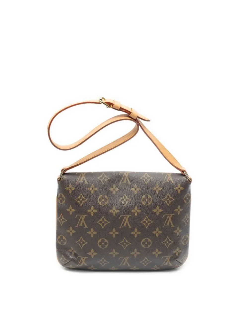 Louis Vuitton Musette Tango Brown Monogram Canvas Crossbody